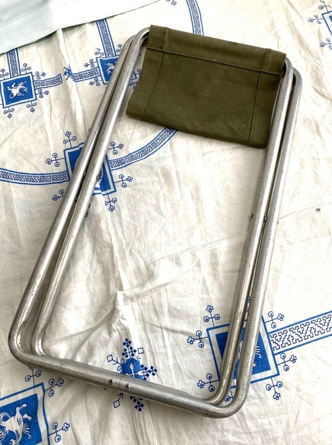 Vintage British Army Folding Stool NO2