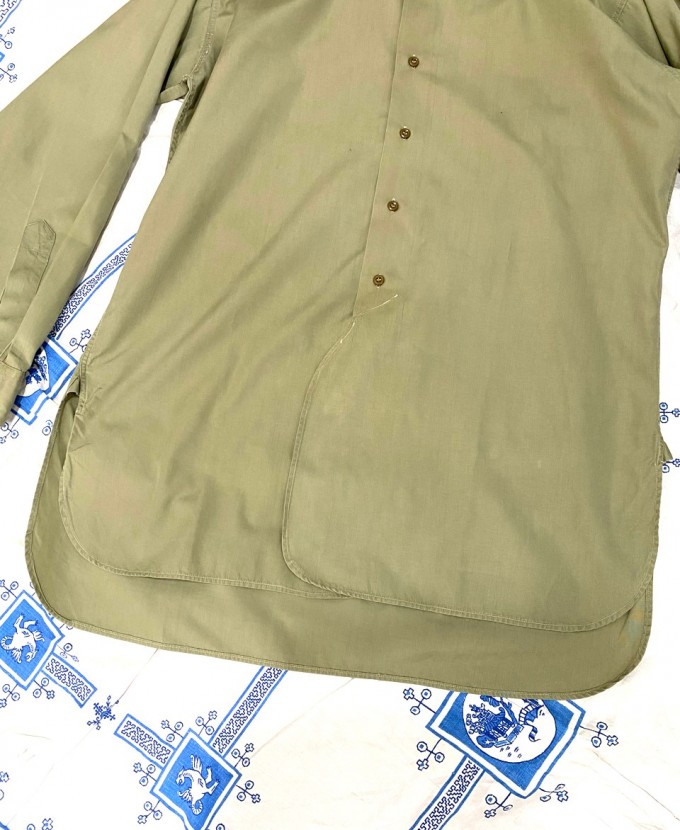 50's British Army Officer Shirt Khaki