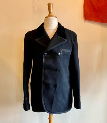 30's Dutch Wool & Velvet Sack Jacket