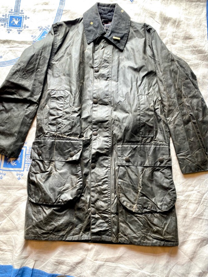 D/S or NOS Vintage Barbour BORDER NAVY 36