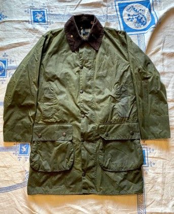 Barbour BORDER Green size38 very good condition