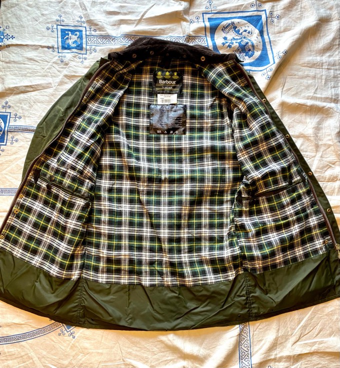Barbour BORDER Green size38 very good condition
