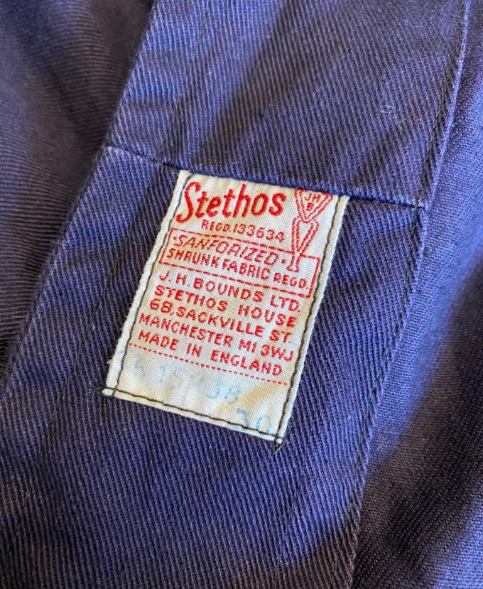 40's-50's Stethos Stand-collar Medical Jacket 38
