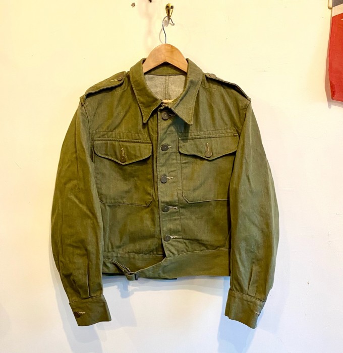 NOS 1952 British Army Green Denim Jacket size7