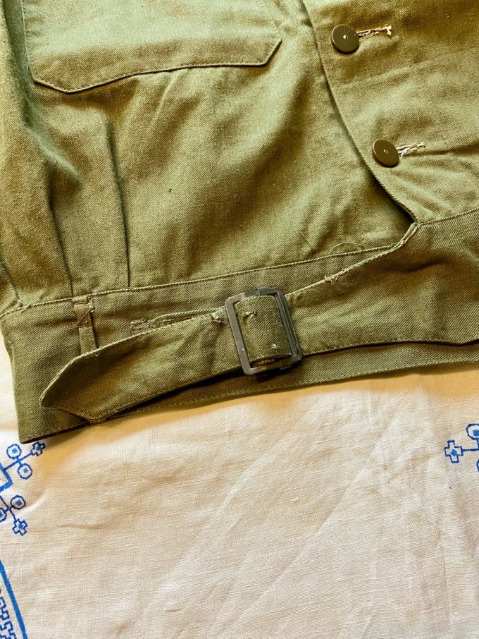 NOS 1952 British Army Green Denim Jacket size7