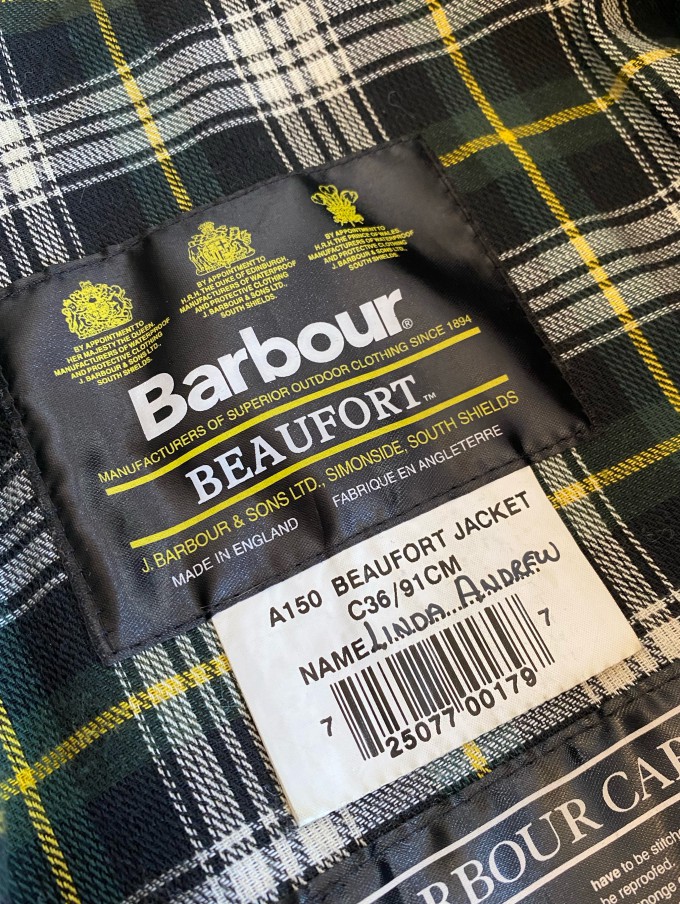 Barbour BEAUFORT GREEN Size36 very good condition