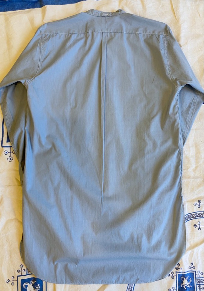 40's Somax British Blue Collar-less Shirt