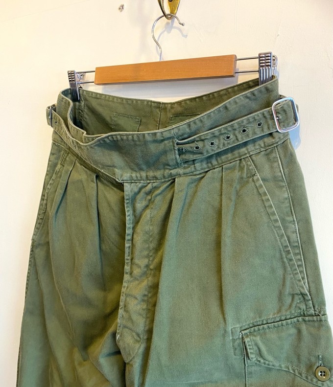 Vintage 1950pt Gurkha Trousers Green