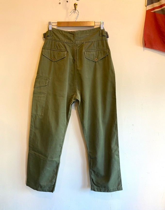 Vintage 1950pt Gurkha Trousers Green