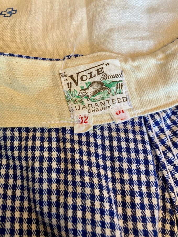 NOS 60's British VOLE Brand Check Work Trousers