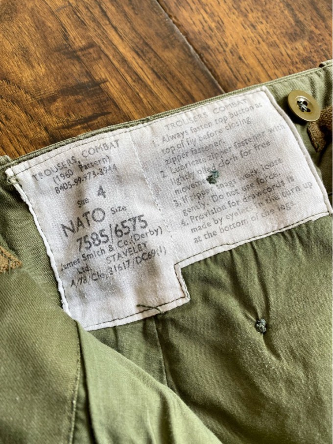 60's Britsh Army 1960pattern Combat Trousers size4