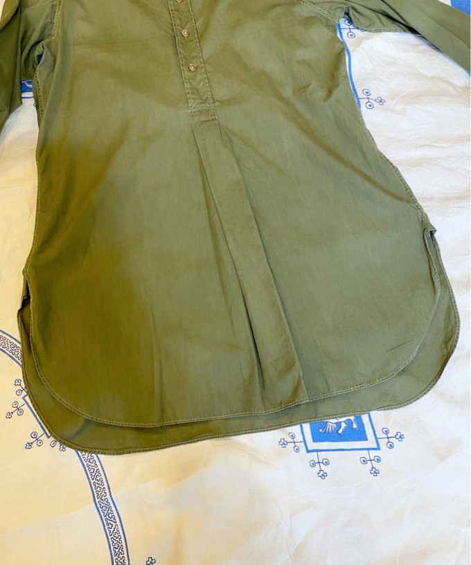 Jolly Good Clothing / 40's British Army Officer Collar-less Shirt