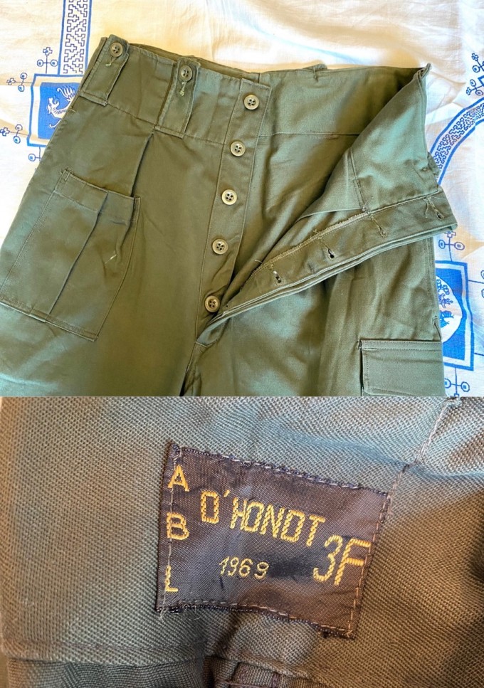 NOS 1969 Vintage Belgian Army Combat Trousers