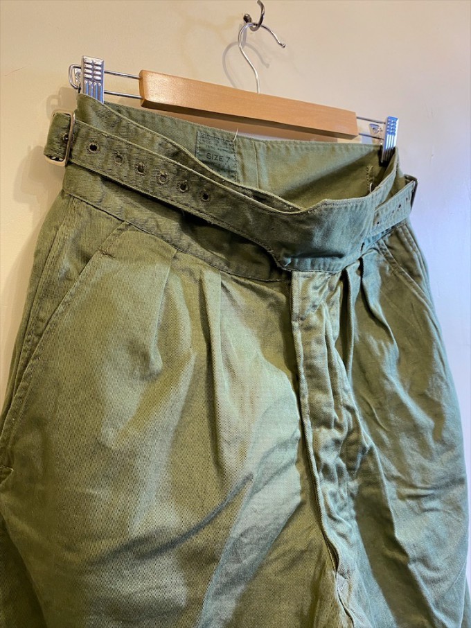 50’s British Army Gurkha Shorts Green 1950 Pattern