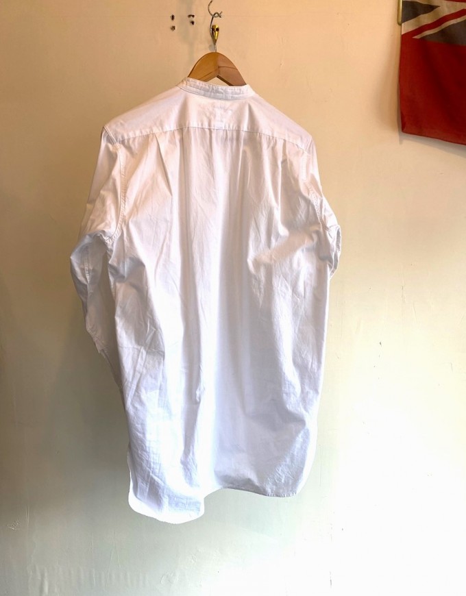 40's AKCO British Pullover White Collar-less Shirt