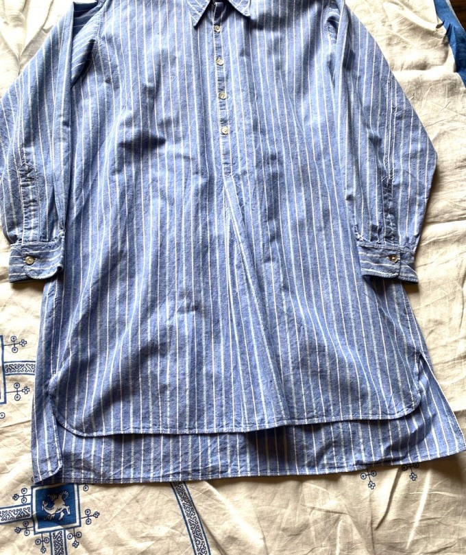 40s French Pull Over Grandpa Shirts