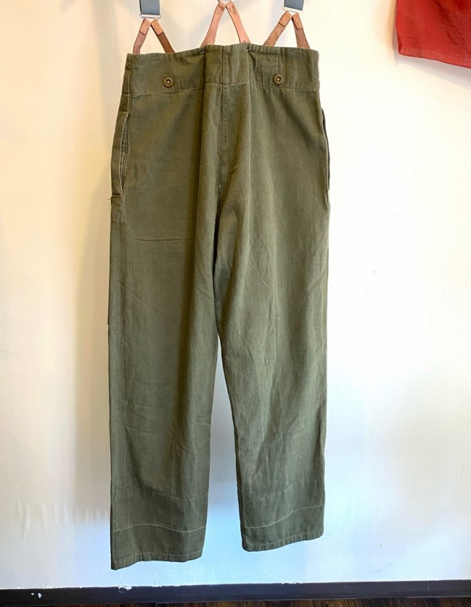 1956 British Army Green Denim Trousers size5