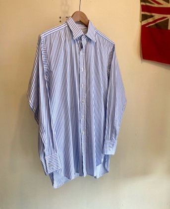 Vintage New & Lingwood Dress Shirts Blue Stripe