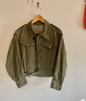1952 British Army Green Denim Jacket size6