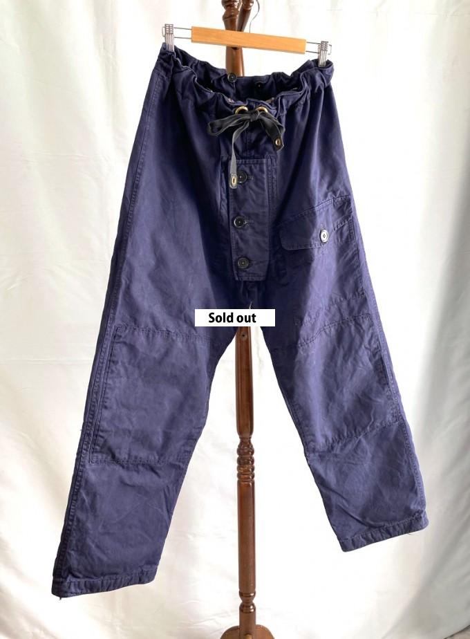 60's Royal Navy Ventile Over Trousers Size1