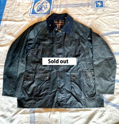 D/S or NOS Barbour OLD BEDALE NAVY size46