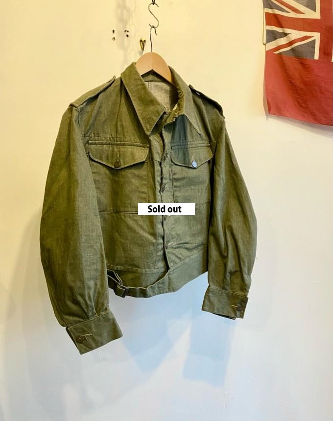 D/S 1952 British Army Green Denim Jacket size10