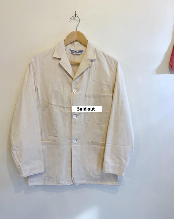 Jolly Good Clothing / 50's British Work Jacket with Unusual Pocket