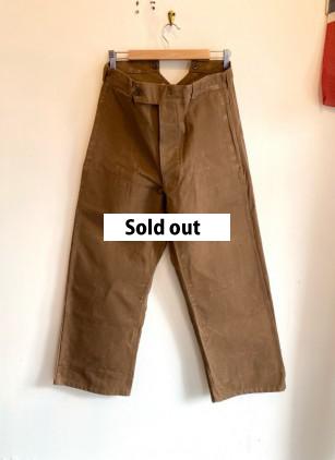 40's-50's French SNCF Railroad Work Trousers