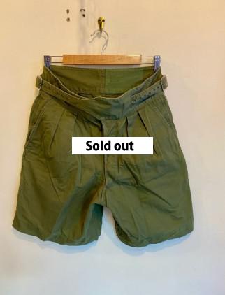 50's 60's British Army Gurkha Shorts Green size4