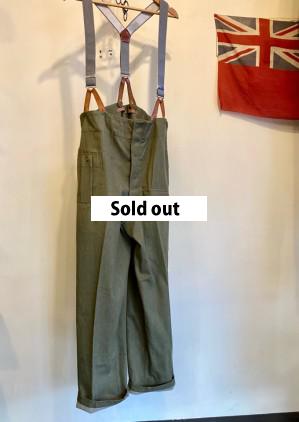 D/S 1955 British Army Green Denim Trousers