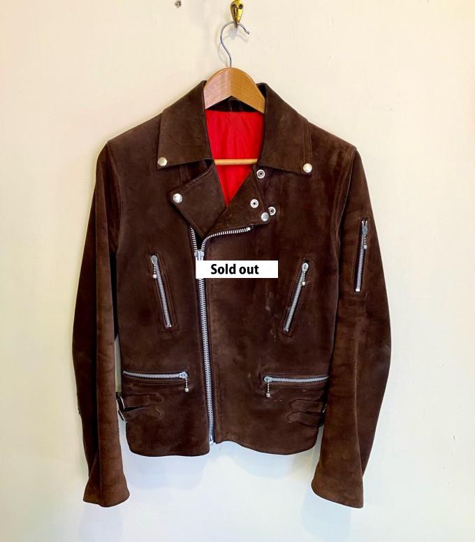 Vintage Suede Leather British Biker Jacket